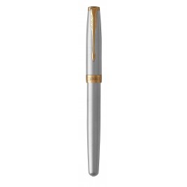 Parker Sonnet Core - Stainless Steel GT, перьевая ручка, F, BL